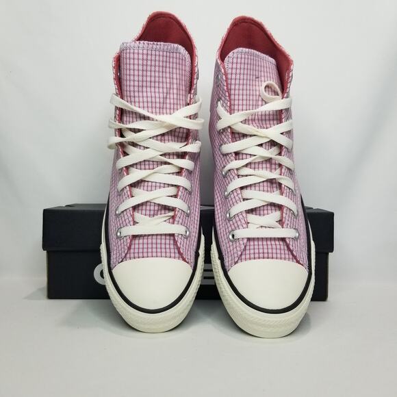 Converse Unisex CTAS High Top Sneakers Women Size 11 Plaid A05129F NWT - Picture 8 of 9